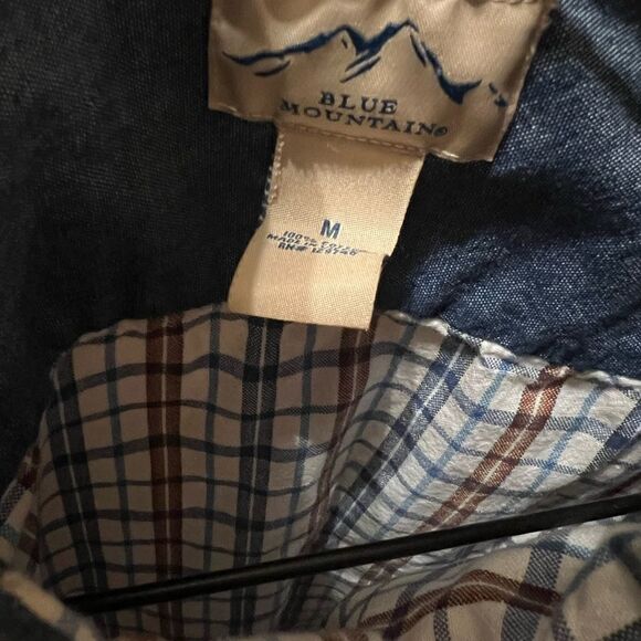 Men’s blue mountain size medium button down shirt - Picture 2 of 7